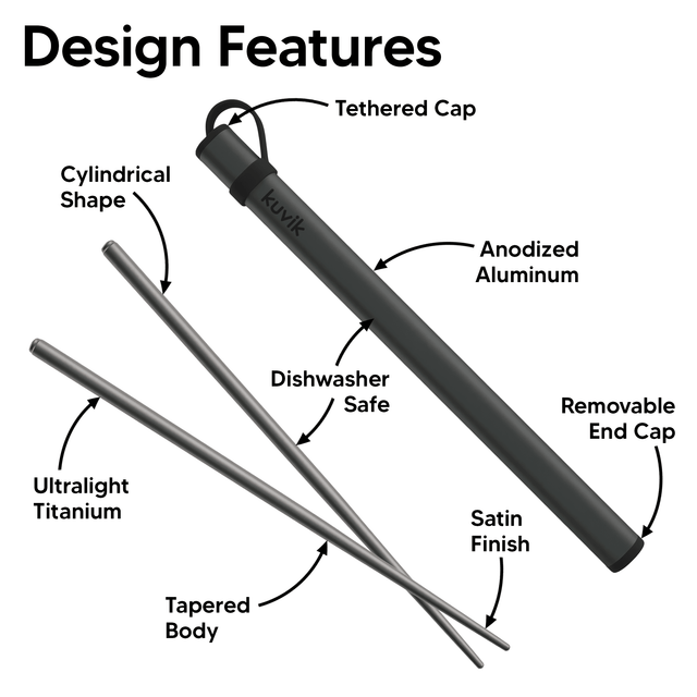 Kuvik Titanium Chopsticks - Kuvik