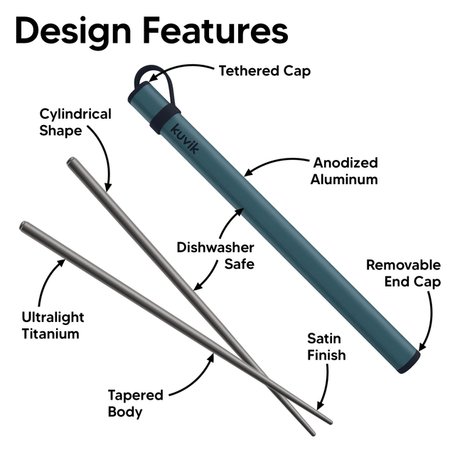 Kuvik Titanium Chopsticks - Kuvik