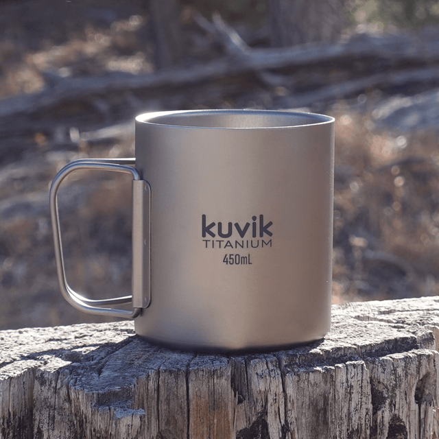 Kuvik 450ml Doubled - Walled Titanium Mug - kuvik