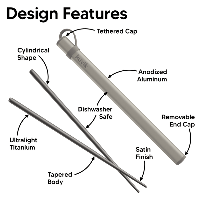 Kuvik Titanium Chopsticks - Kuvik