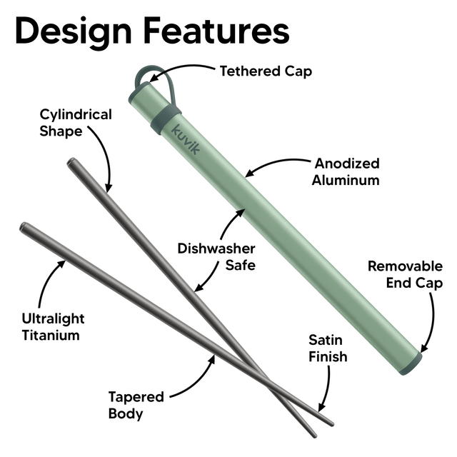 Kuvik Titanium Chopsticks - Kuvik