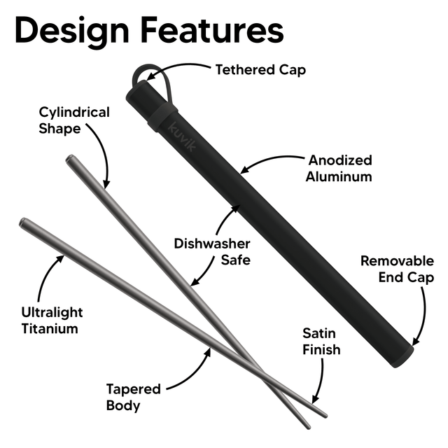 Kuvik Titanium Chopsticks - Kuvik