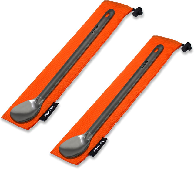 Kuvik Titanium Long Handle Spoon 2 - Pack - Kuvik