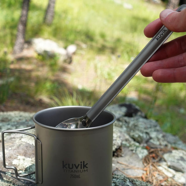Kuvik Titanium Long Handle Spoon/Spork 2 - Pack - Kuvik