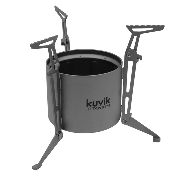 Kuvik Titanium Siphon Alcohol Stove with Folding Legs