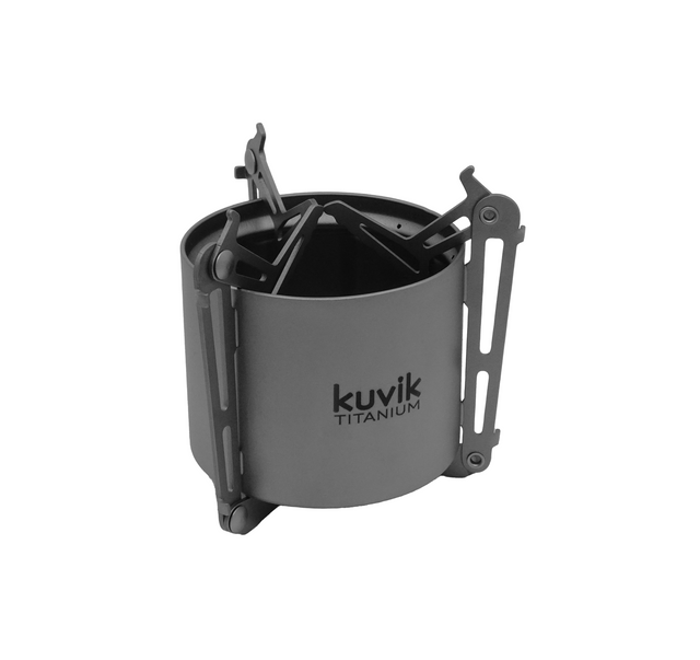 Kuvik Titanium Siphon Alcohol Stove with Folding Legs